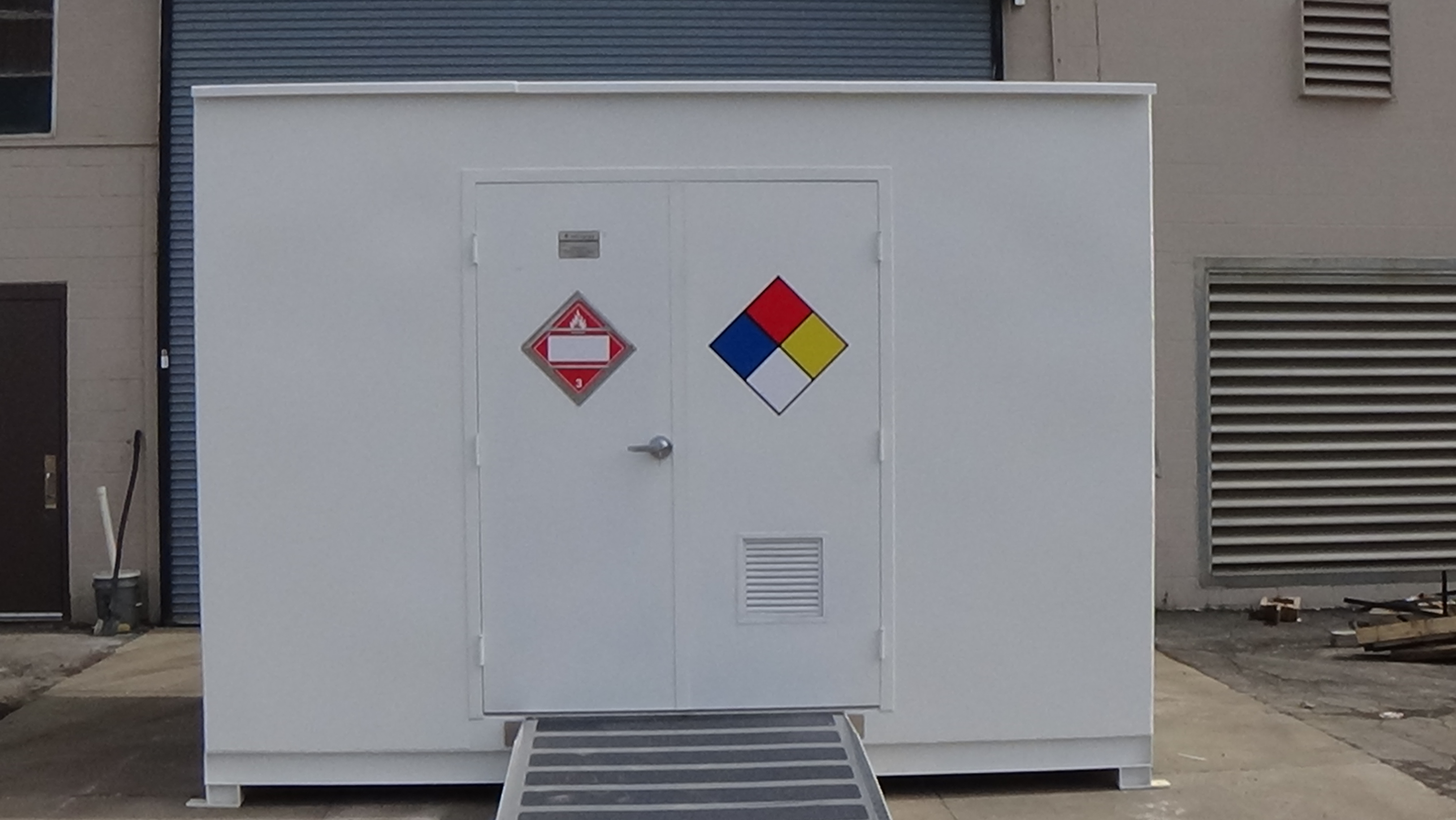 24Drum 2Hour Fire Rated Hazmat Storage Building Containment Corp